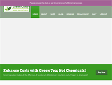 Tablet Screenshot of greencurly.com